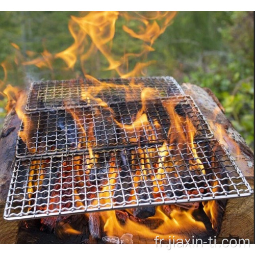Plaque de grill BBQ anti-corrossion en titane